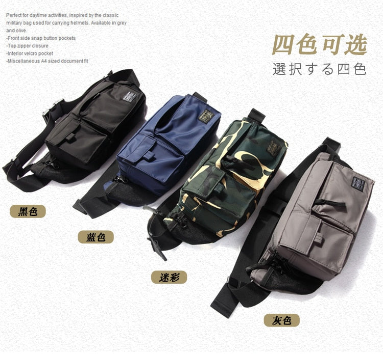 Nylon Chest Bags for Women Men Belt bag