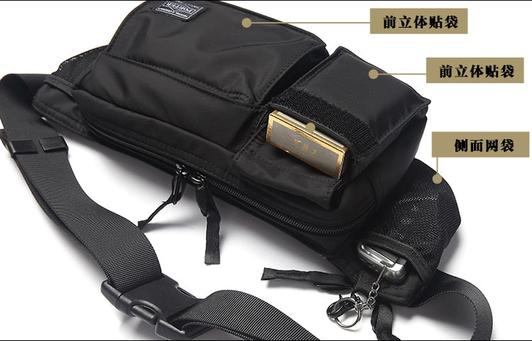 Nylon Chest Bags for Women Men Belt bag